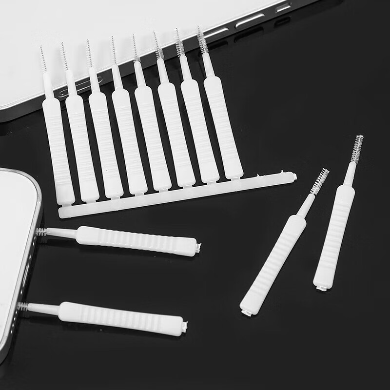 Beautiful mobile phone hole cleaning brush, charging port, speaker hole, receiver, dust removal, multi-functional shower nozzle, anti-blocking cleaning brush, mobile phone hole cleaner, 20 pieces