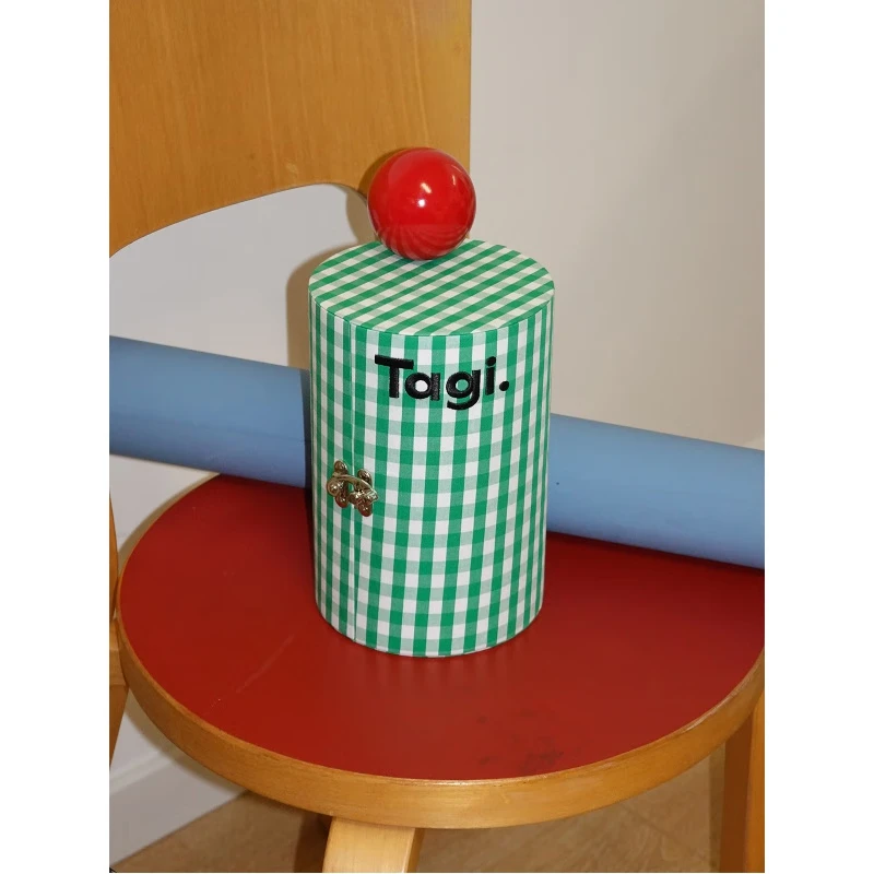 Tagi. Smart Signal Rotating Jewelry Box Desktop Storage Box Portable Jewelry Box New Year Gift-Sea Salt Berry