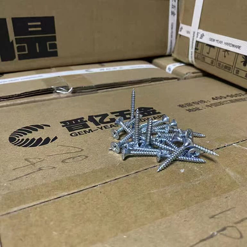 Kezitu solid drywall screws, gypsum board screws, high strength galvanized black, black 3.5*16, about 19kg per box, 12 boxes per box