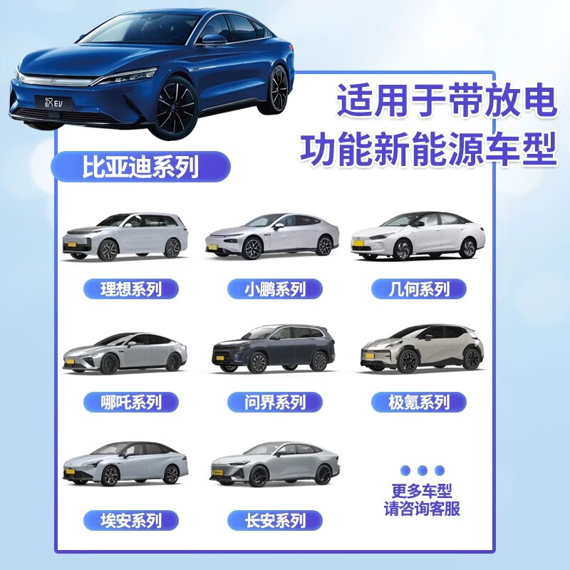 SGMW discharge gun external discharge socket line plate new energy vehicle BYD bus AC discharger cow power head