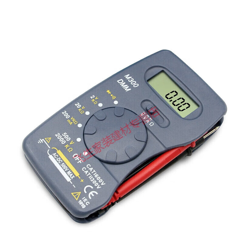 FLUKE mini card type digital multimeter portable pocket notebook type watch pocket type buzzer automatic protection buzzer