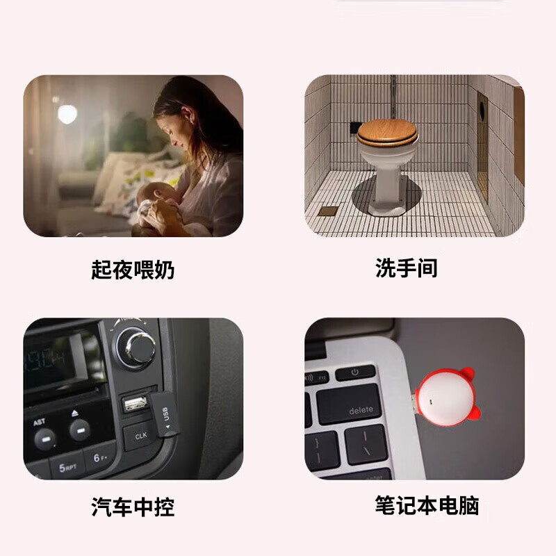 Kaichen Intelligent Voice Seven-Color Night Light Voice-controlled Lamp Small Desk Lamp Portable Atmosphere Photography LED Bedside Energy-Saving Lamp for Bedroom Dormitory USB Plug and Play Intelligent Voice-Cat Lamp 1 Pack