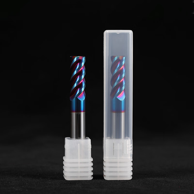 Hana 65 degree tungsten steel milling cutter round nose cutter coated carbide 4-edge R knife end mill CNC milling cutter D3R0.2x 4x50-4F