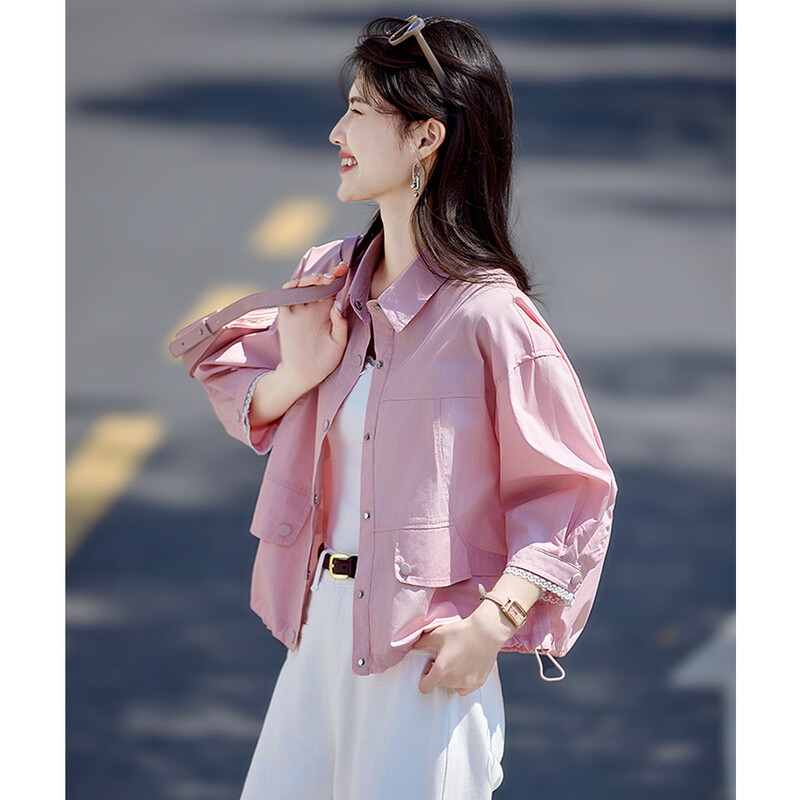 Shangjing Casual Jacket Women's 25th Early Autumn New Women's Commuting Versatile Lapel Fashion Thin and Comfortable Short Jacket Top