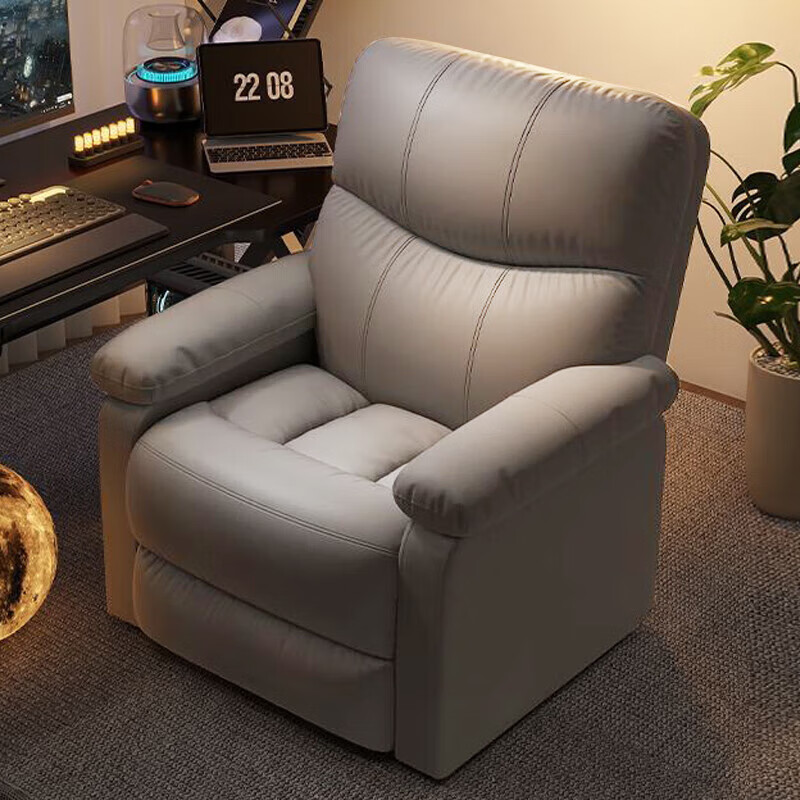 Qin Xiao single sofa chair home e-sports sofa Internet bar sofa chair space sofa cabin multi-functional first-class computer chair dark gray cat scratching skin-360 rotation-flash sale model