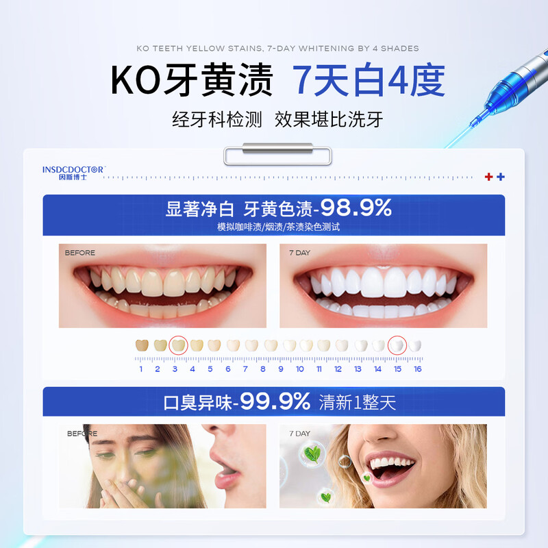 INSDCDOCTOR tooth powder removes bad breath, removes yellow, removes tooth stains, removes tobacco stains, tartar, bad breath, cleans teeth, cleans teeth, whitens teeth, and brushes teeth 50g