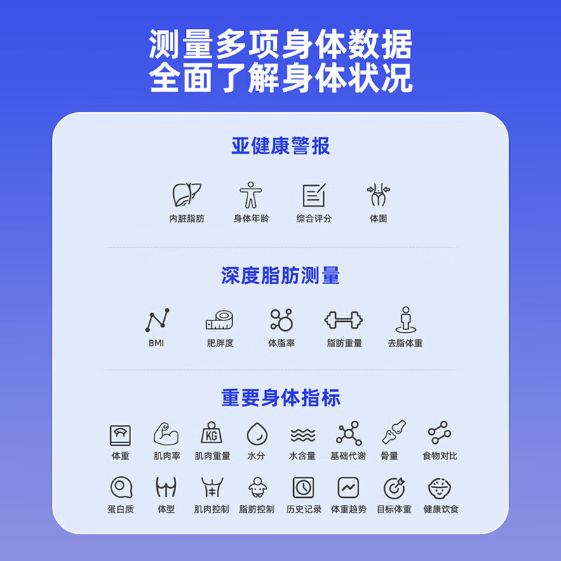 Supports Huawei HiLinK connection, smart body fat scale, electronic scale, human body home weight scale, body scale, dedicated for weight loss and weighing, HUAWEI eco-certification, rechargeable model - white