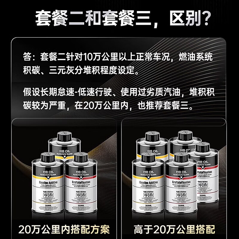 HBOIL German imported three-way catalytic cleaner car oxygen sensor fuel treasure engine carbon deposition additive within 200,000 kilometers double cleaning