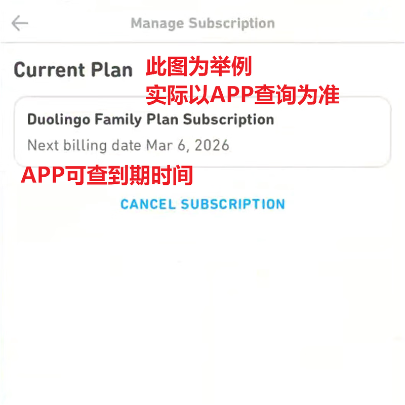 Duolingo super membership Duolingo Duolingo Super/Max monthly card quarterly card annual fee family membership 90-day Super membership-1 person