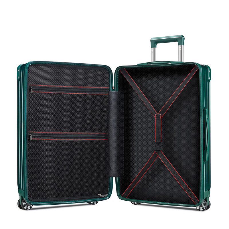 Fandia suitcase men's 28-inch universal wheel trolley case women's large-capacity suitcase password box leather suitcase black