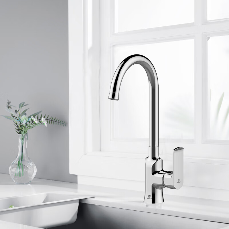 Shenluda full copper body kitchen faucet sink basin hot and cold faucet 360 rotatable sink faucet 14125A electroplating