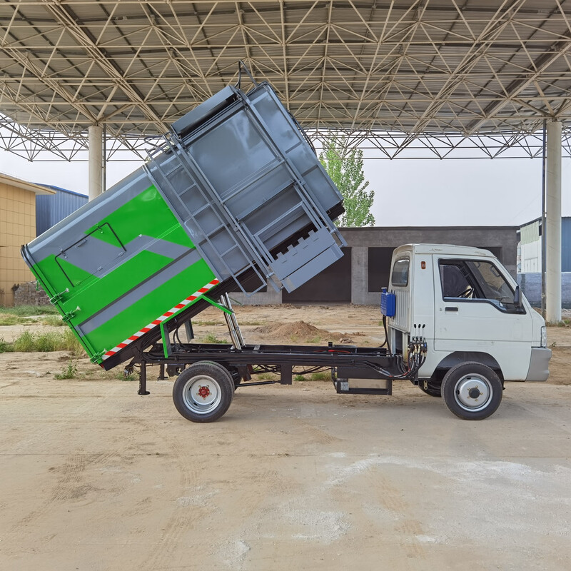 Electric four-wheeled garbage truck, residential property transfer garbage truck, six-wheeled bucket-type garbage truck, small garbage removal truck, customized deposit, pay the balance before delivery