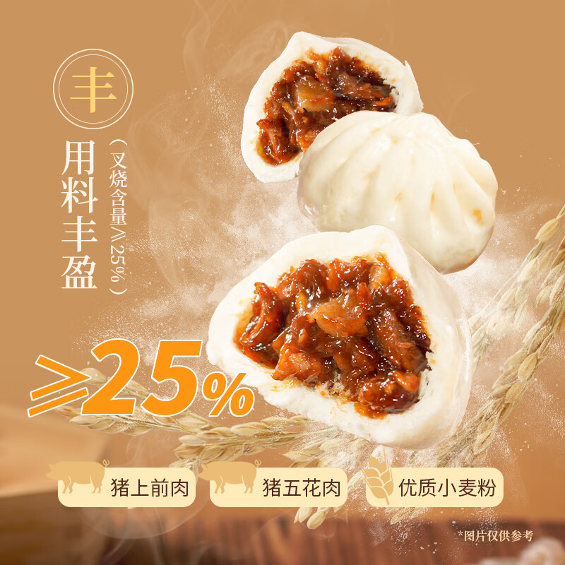 Guangzhou Restaurant Barbecued Pork Buns 750g 20 pieces Breakfast semi-finished products Cantonese morning tea snacks Steamed bun food New Year’s gifts