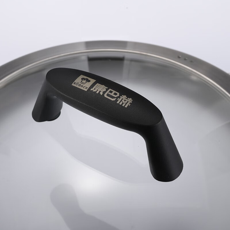 Kangbach Kangbach 304 stainless steel pot lid original authentic cauldron wok lid 32cm40cm double-ear large wok lid Kangbach visible high arch lid 304 steel 40cm