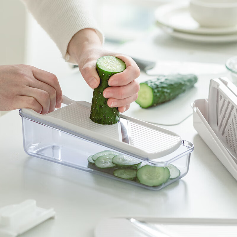 Shimomura (SHIMOMURA) Japan imported multifunctional vegetable cutter set manual vegetable cutter kitchen potato radish grating and slicing grinder