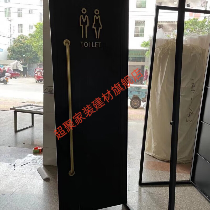 Meikejie toilet door bathroom door container door iron door industrial style cafe bar restaurant toilet sliding door 100*100cm