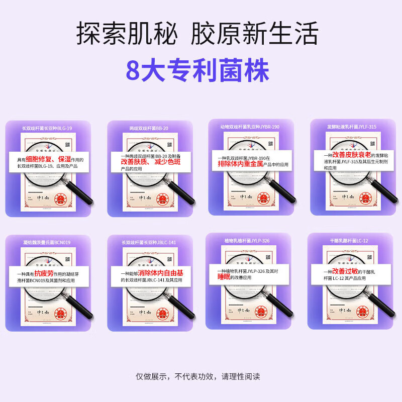 Tongrentang (TRT) Collagen Peptide Oral Liquid Drink Small Molecule Nutritional Decay Causes Skin and Female Appearance 50ml*3 Box