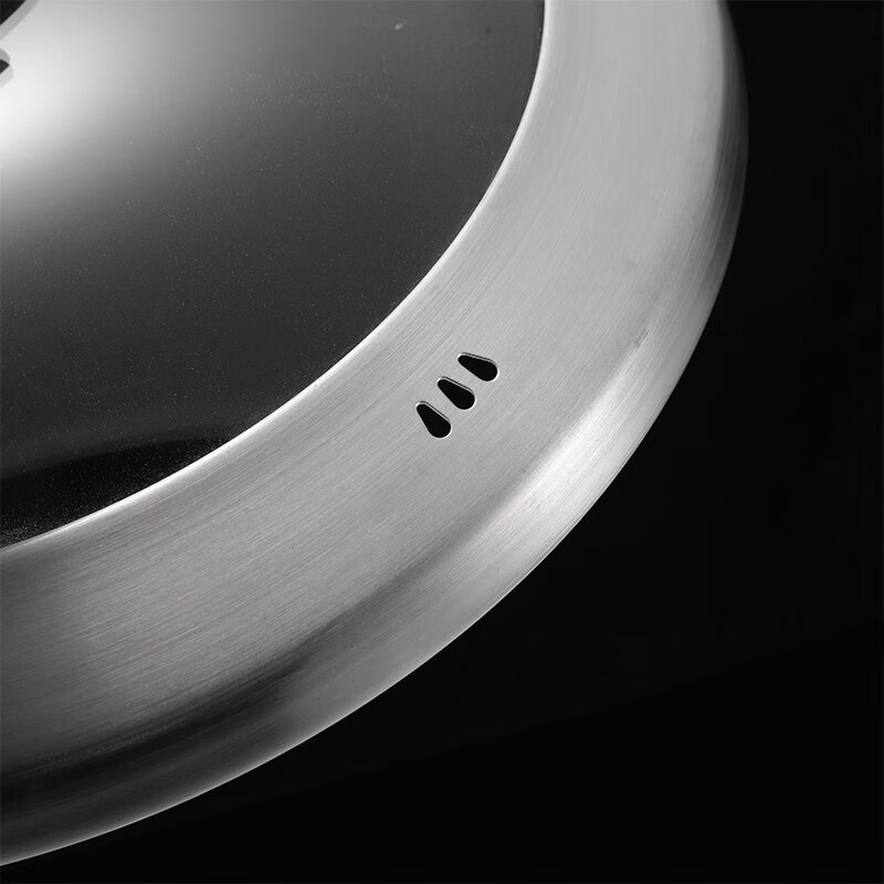 Kangbach Kangbach 304 stainless steel pot lid original authentic cauldron wok lid 32cm40cm double-ear large wok lid Kangbach visible high arch lid 304 steel 40cm