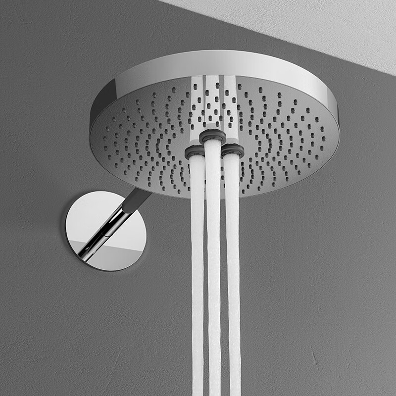 Guduo Guduo GDOU bathroom rain shower ceiling spray copper faucet in-wall concealed constant temperature shower set 86376