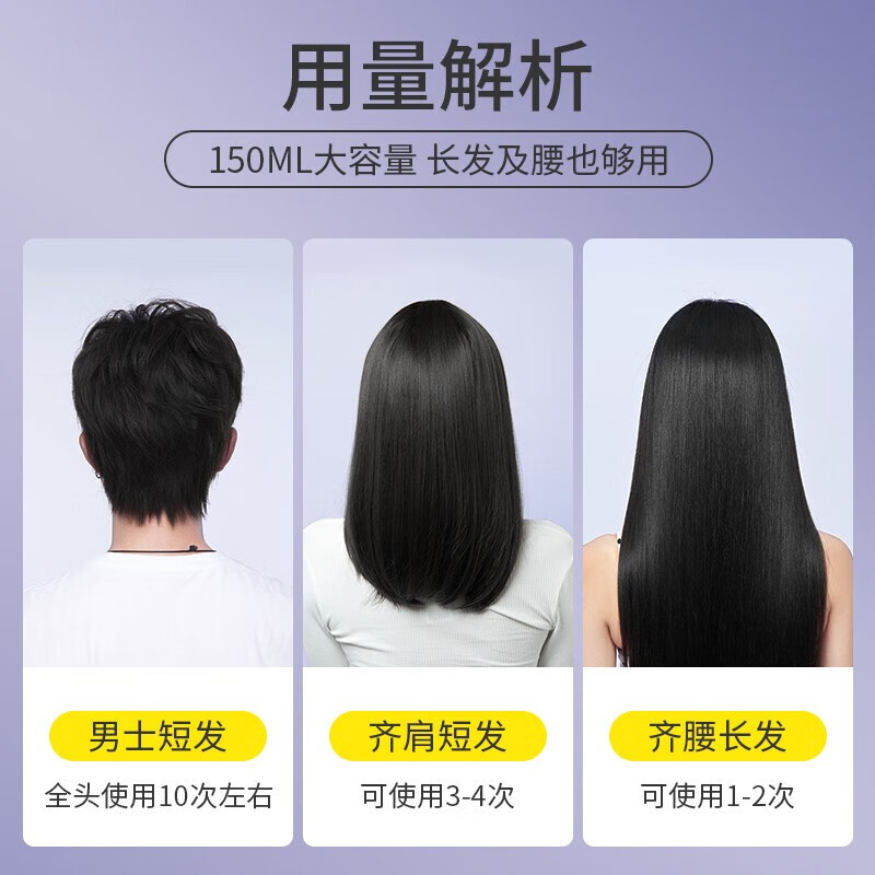 Yisiyun disposable hair dye spray hair dye product black spray covers white hair temporary emergency ID photo photo washable