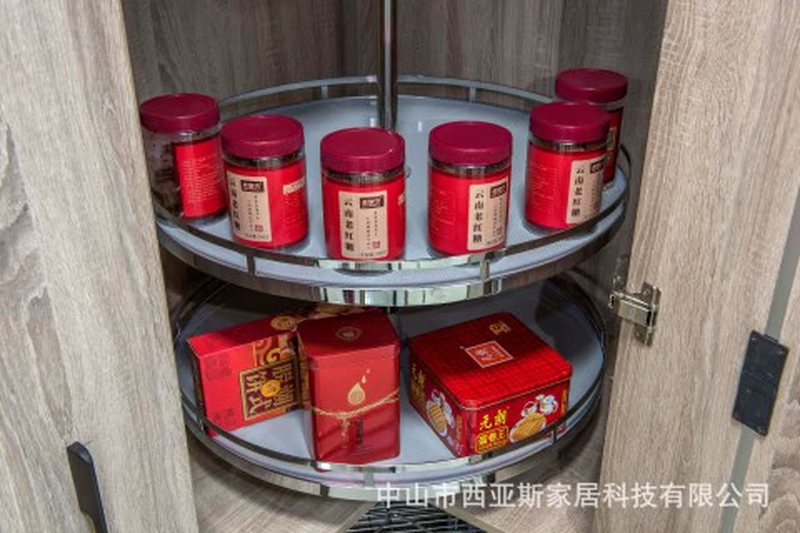 Kezitu cabinet corner basket 270 degrees 360 degree turntable basket floor cabinet corner basket plate type basket 270 degrees diameter 710