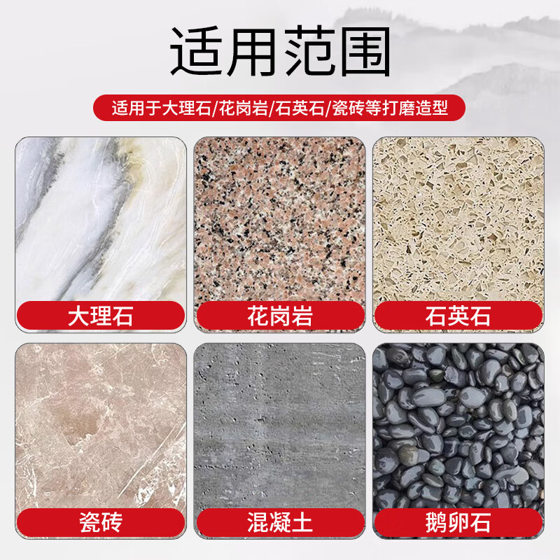 Delixi electric stone edge grinding wheel marble granite tile trimming and chamfering artifact slotting grinding arc angle grinder manual wheel Roman edge grinding wheel thickness 20mm 1 pack