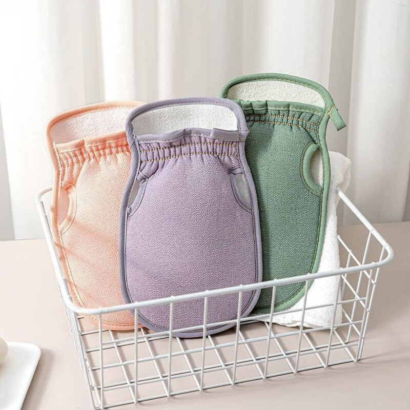 Special double-sided bath towel for women, strong decontamination, no harm to the skin, no pain in the mud, adult bathing household use, off-white, painless mud rub + no harm to the skin