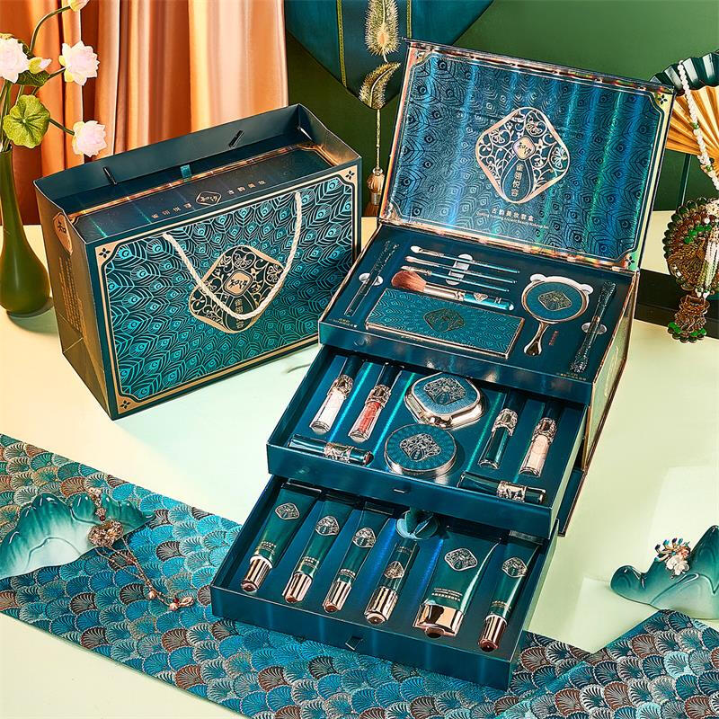 Baicuilai makeup set, birthday, New Year, Valentine's Day gift for lady friend giving birth to wife, practical lipstick and cosmetics complete set