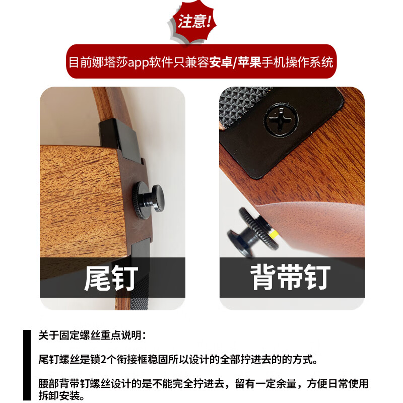 Natasha MSG mahogany core 39-inch smart silent folk steel string classical nylon stage electric box guitar