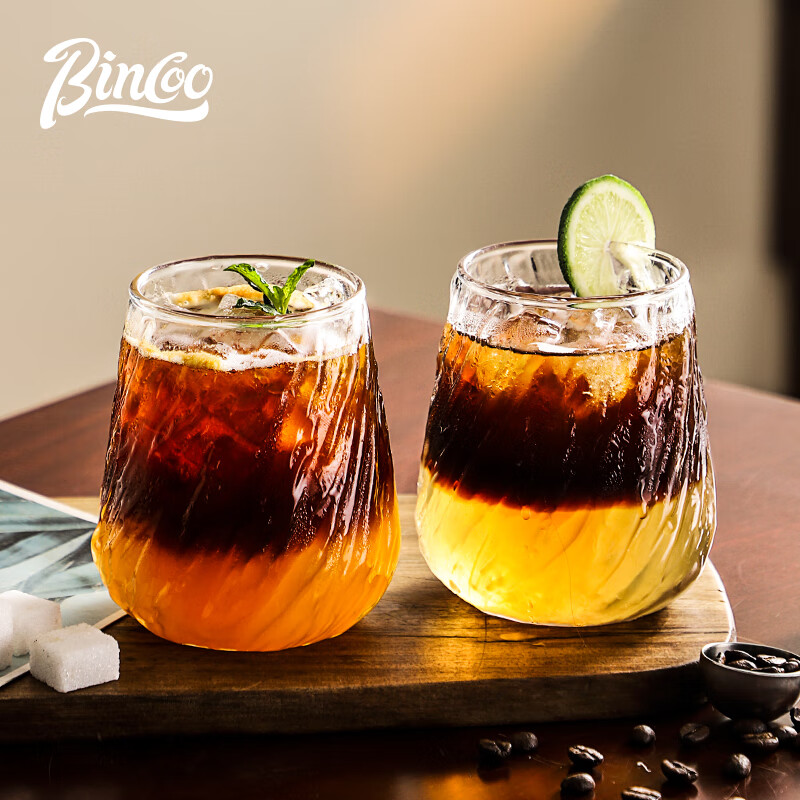 Bincoo coffee cup high-end exquisite retro American Dirty glass afternoon tea espresso latte cup