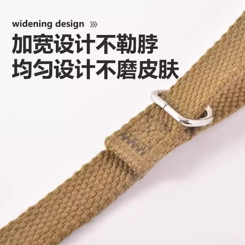 Dog leash thickened special small and large dogs Golden Retriever Labrador German Shepherd collar dog chain cotton leash + collar military green