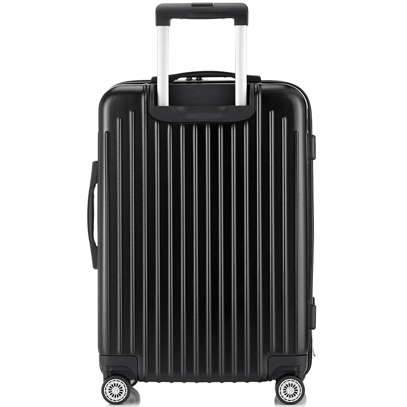 Fandia suitcase, men's small trolley case, women's suitcase, aircraft boarding luggage, password case, leather case 20 inches black