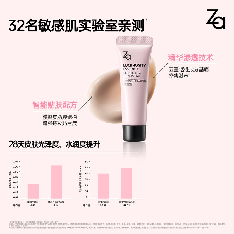Ji Rui (ZA) Light Sensing Translucent Essence Nourishing Cream 5g New Year Gift
