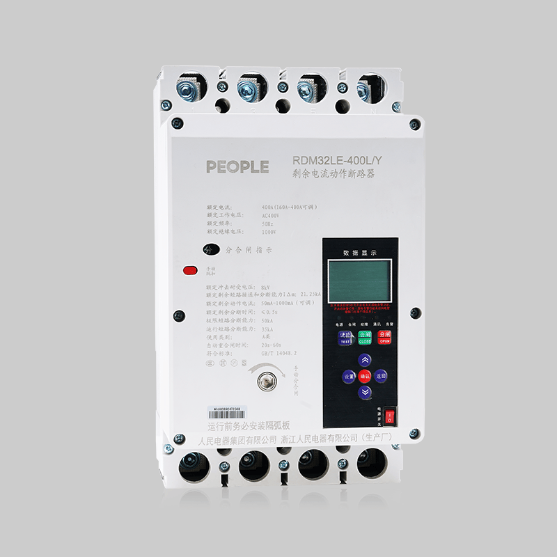 People's Electrical Appliances Intelligent Leakage Circuit Breaker Automatic Reclosing Switch Photovoltaic Replacement RDM5Z Photovoltaic Special LCD Type 250A x 4p