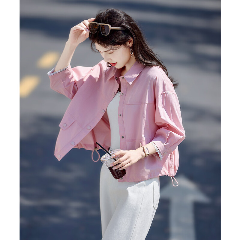 Shangjing Casual Jacket Women's 25th Early Autumn New Women's Commuting Versatile Lapel Fashion Thin and Comfortable Short Jacket Top