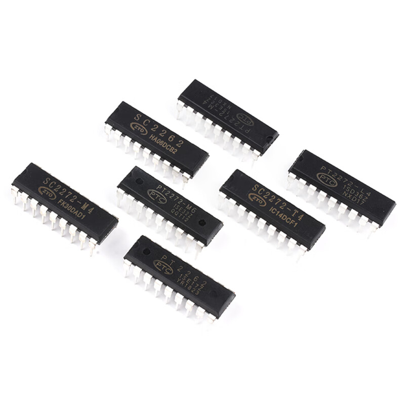 Zejie direct plug M4/L4/T4 wireless remote control transmitter and receiver decoder chip DIP-18 PT2262