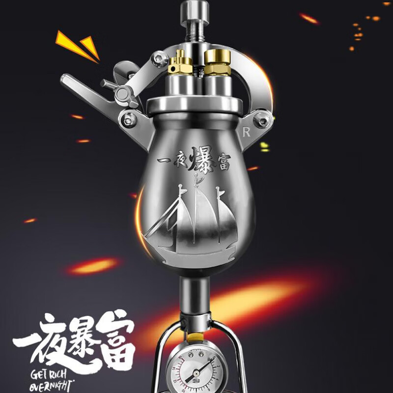 Old-fashioned traditional popcorn machine household small mini machine Internet celebrity grain amplifier hand crank 304 food grade upgraded model 368 ml * safety bolt * double valve * 3 oils