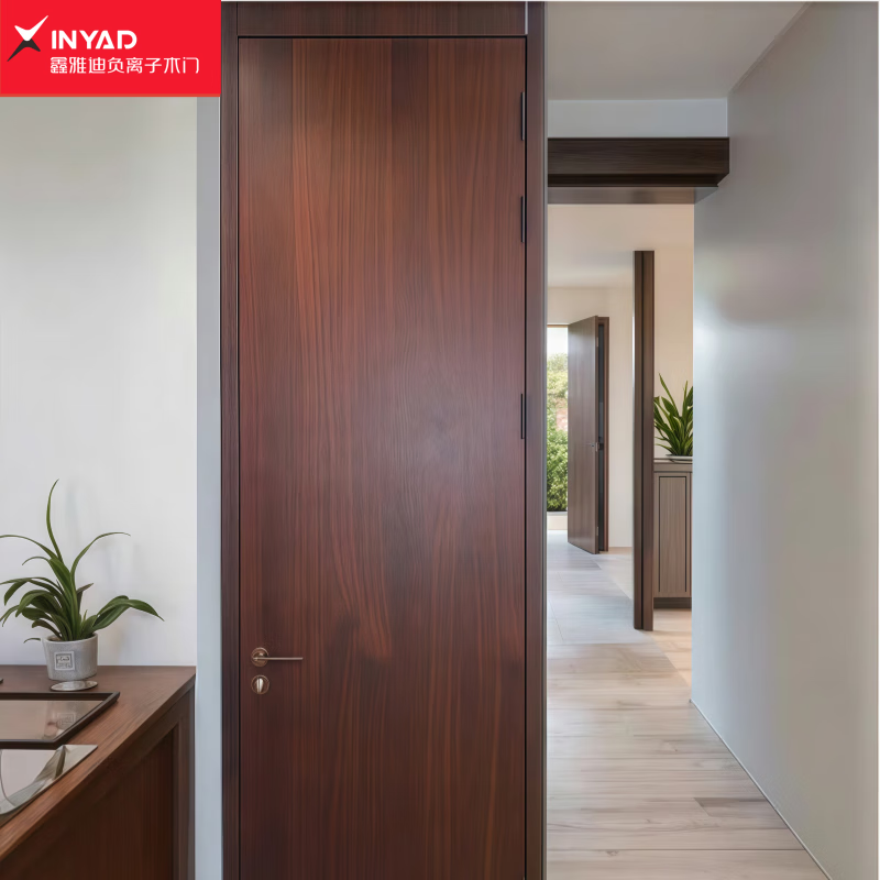 Xin Yadi solid wood door set furniture bedroom door interior door living room door dark brown 1 888