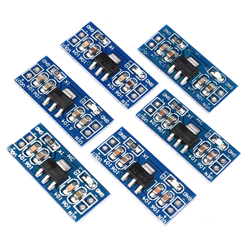 Zejie AMS1117 step-down module power board pin voltage stabilization 3.3V 5.0V 1.2V 1.8V 1.5V 5v soldered pin header (5 pieces)