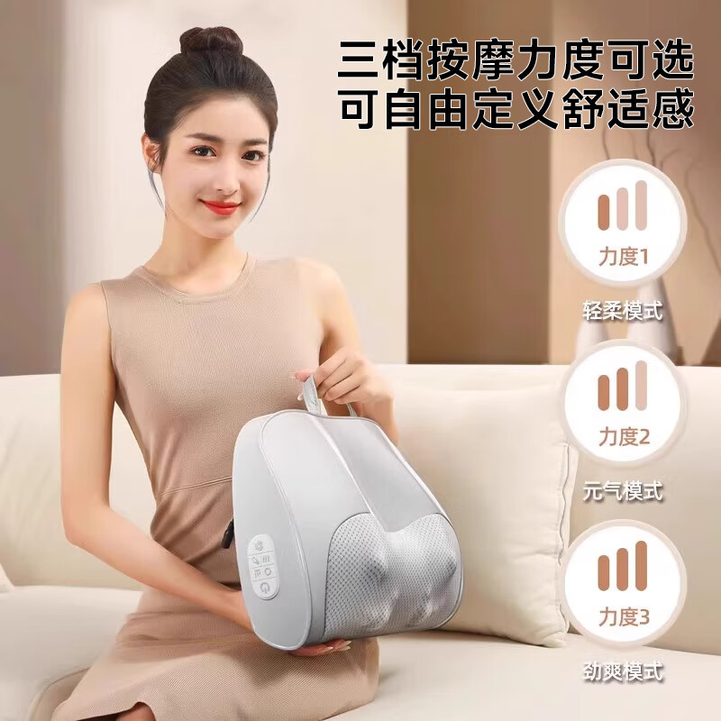 Lenovo cervical spine massager waist massager massage pillow neck shoulder neck back massage cushion neck birthday gift for parents, elders, mother-in-law, high-end and practical