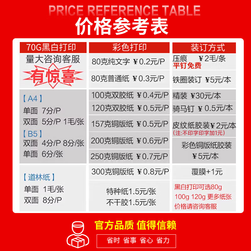 Jingdong Graphics Printing Materials Online Printing Service Test Paper Copying Books Hardcover Corporate Album Printing and Binding Color Printing Printing Materials