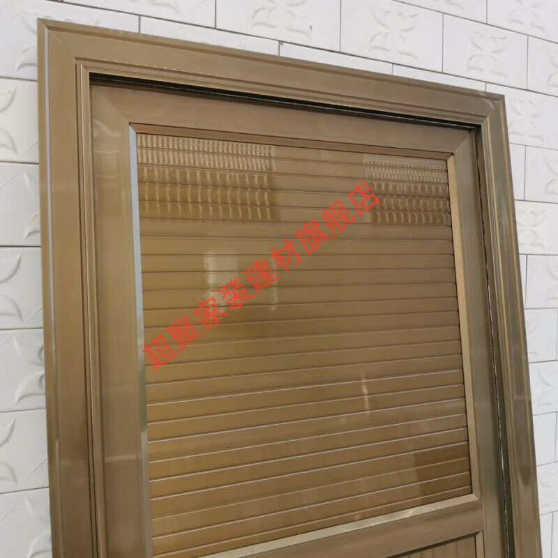 Meikejie champagne color thickened all-aluminum alloy indoor full-buckle aluminum alloy door single door aluminum alloy door full set all-aluminum outer left side opening private customization