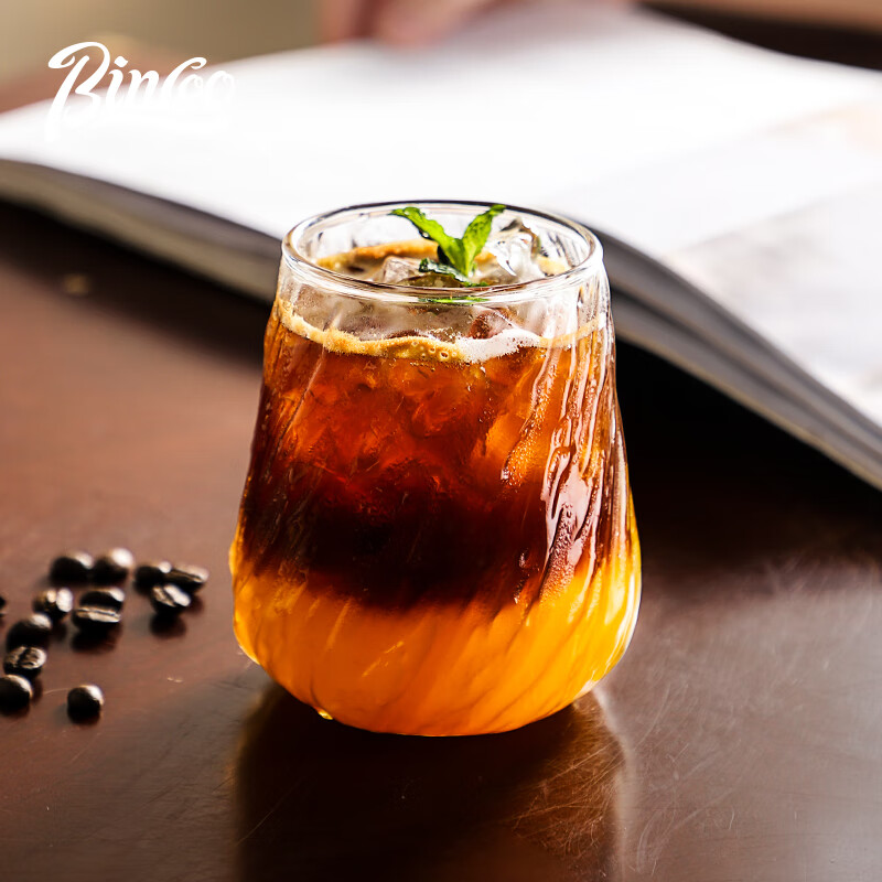 Bincoo coffee cup high-end exquisite retro American Dirty glass afternoon tea espresso latte cup