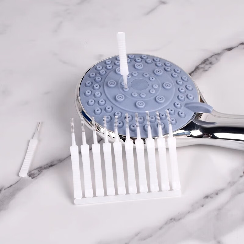 Shower hole cleaning brush artifact bathroom household toilet nozzle shower head gap needle cleaning and dredging small brush shower gap brush 3 pack