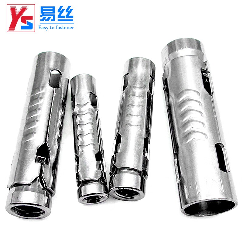 Yisi 304 stainless steel fish scale expansion tube three-piece gecko 201 one-piece internal expansion screw bolts M6M8-M12 M10 (304 material) 5 pieces