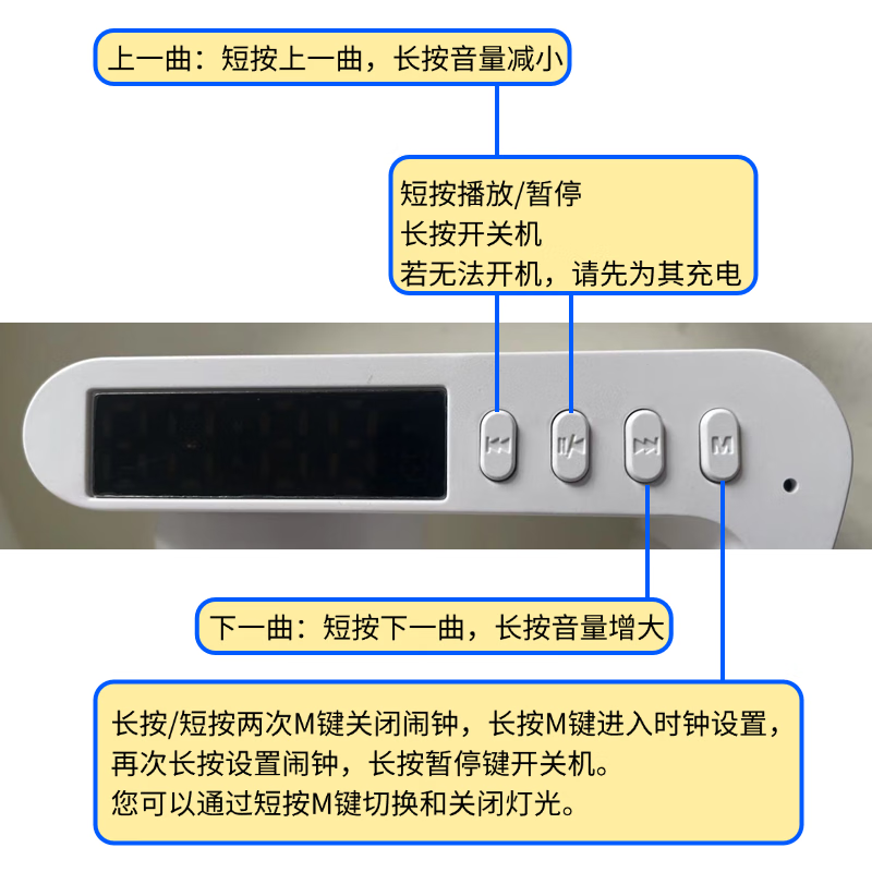 Bluetooth Speaker, Colorful Alarm Clock Light, Wireless Charging, Multifunctional Breathing Light, Atmosphere Light, Good-looking Fever-Grade Subwoofer Alarm Clock, Birthday Gift for Boys and Girls, Bluetooth Speaker G63 (White)