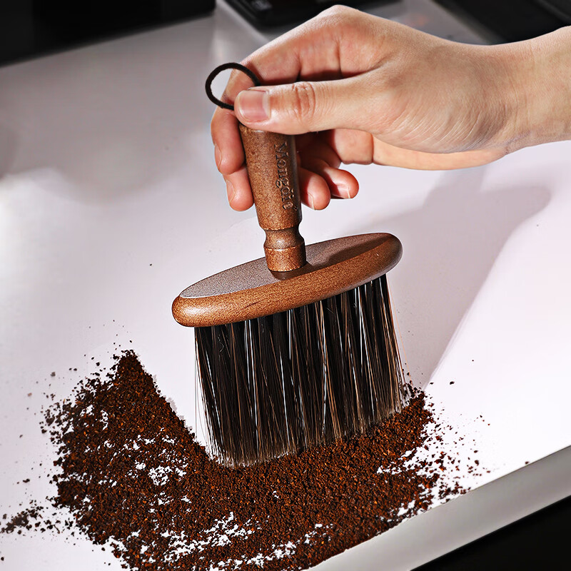 Mongdio coffee powder cleaning brush desktop bar cleaning brush sweep powder brush coffee machine brush coffee grounds brush