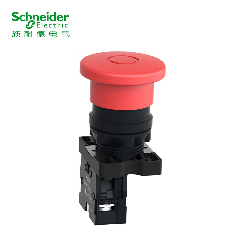 Schneider Electric button indicator light XA2 series mushroom head red 1NC reset XA2AT42