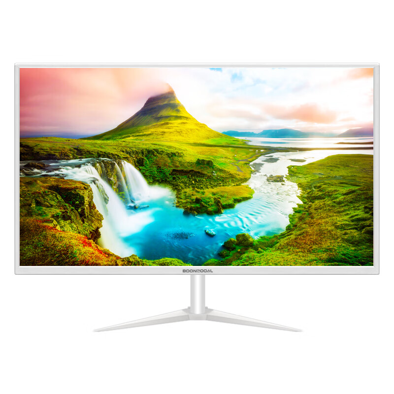White computer monitor e-sports high brush 144/165 curved screen design artist assembly desktop second-hand quasi-new machine display LCD wall-mounted monitoring screen white model 19 inches丨VGA+HDMI built-in audio
