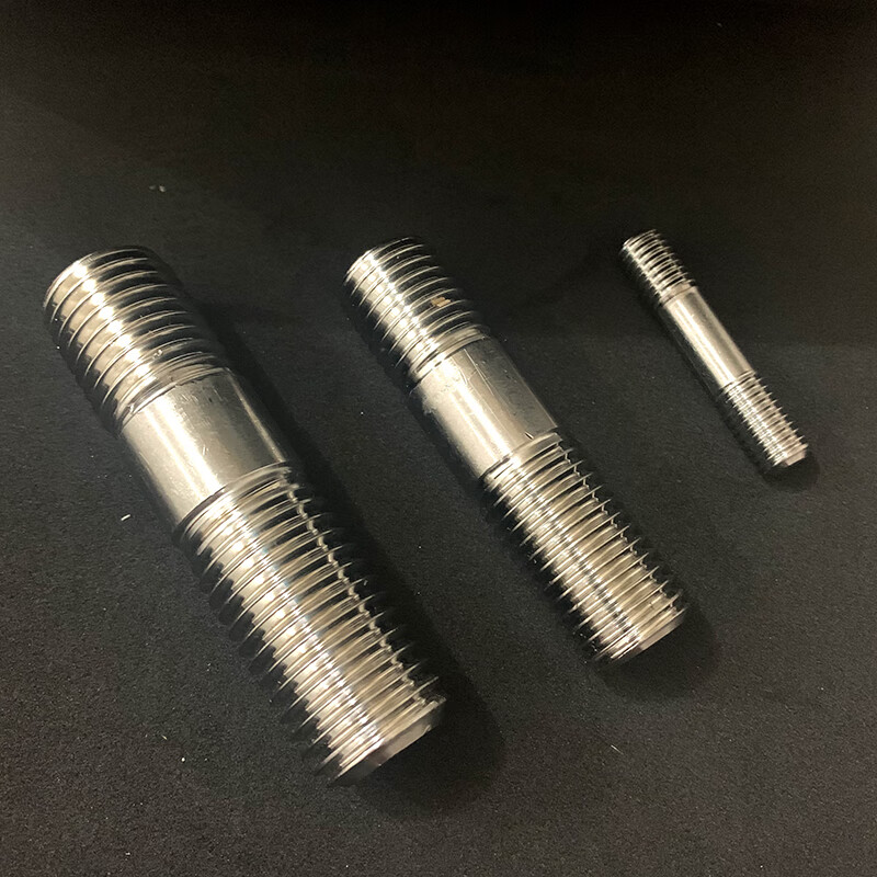 Ni Zhier stainless steel unequal length double-head screw bolt dental stick gb899A type M5M6M8M10M12M14M16M18M20 M6*75 100 pieces